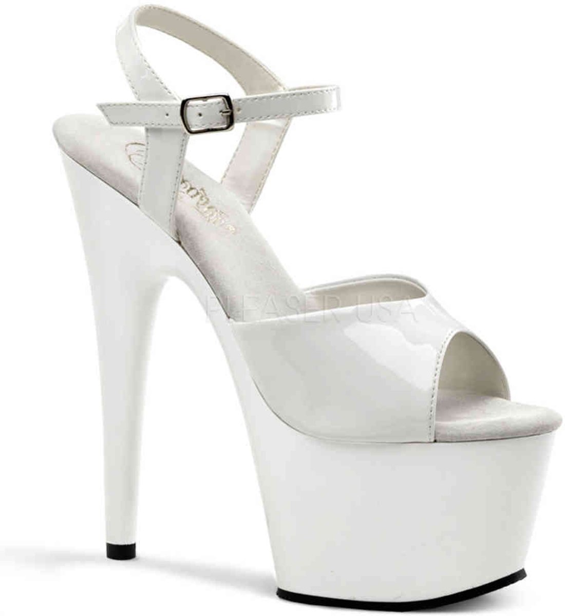 EU 37 = US 7 | ADORE-709 | 7 Heel, 2 3/4 PF Ankle Strap Sandal